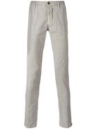 Incotex Classic Chino Trousers, Men's, Size: 33, Grey, Cotton/spandex/elastane