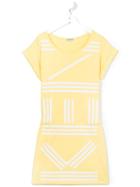 Kenzo Kids Printed T-shirt Dress - Yellow