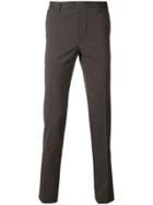 Pt01 Creased Slim-fit Trousers - Brown