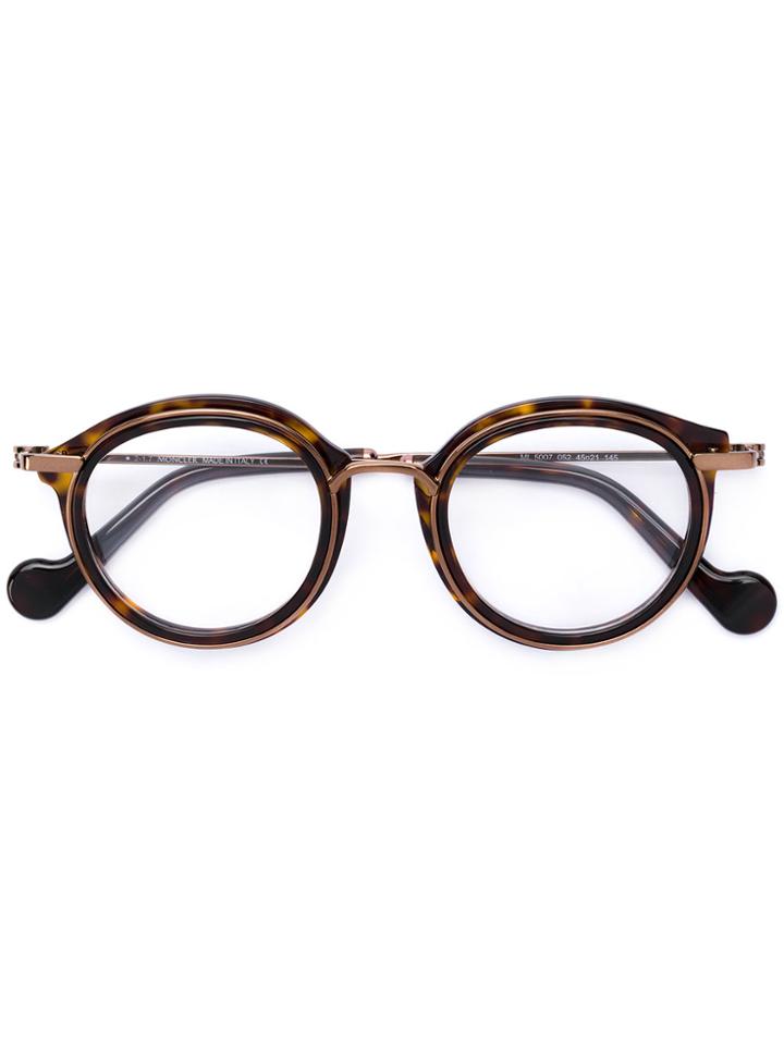 Moncler Round-frame Glasses - Black