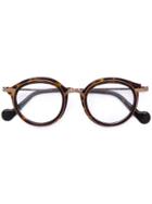 Moncler Round-frame Glasses - Black