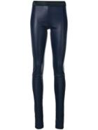 Drome Skinny High Waisted Trousers - Blue