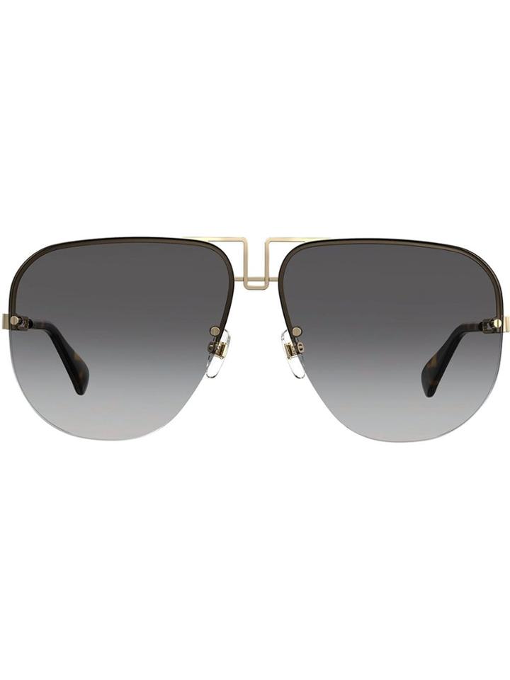Givenchy Eyewear Oversized Aviator Sunglasses - Gold