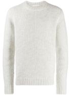 Helmut Lang Crewneck Knit Sweater - Grey