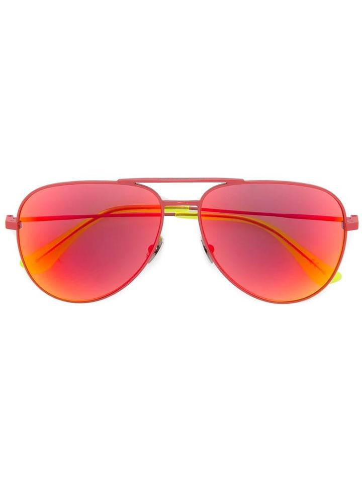 Saint Laurent 'classic 11 Surf' Sunglasses, Men's, Red, Metal
