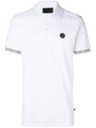 Philipp Plein Logo Short-sleeve Polo Top - White
