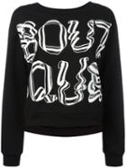 Boutique Moschino - Logo Sweatshirt - Women - Cotton - 40, Black, Cotton