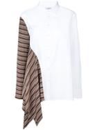 Tome Asymmetric Long-sleeve Shirt - White