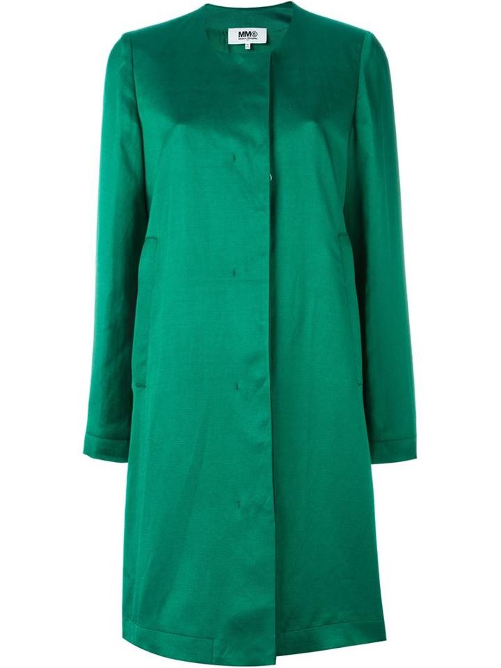 Mm6 Maison Margiela Single Breasted Midi Coat