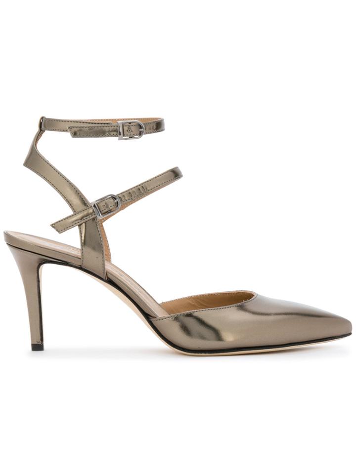 Marc Ellis Strappy Stiletto Pumps - Metallic