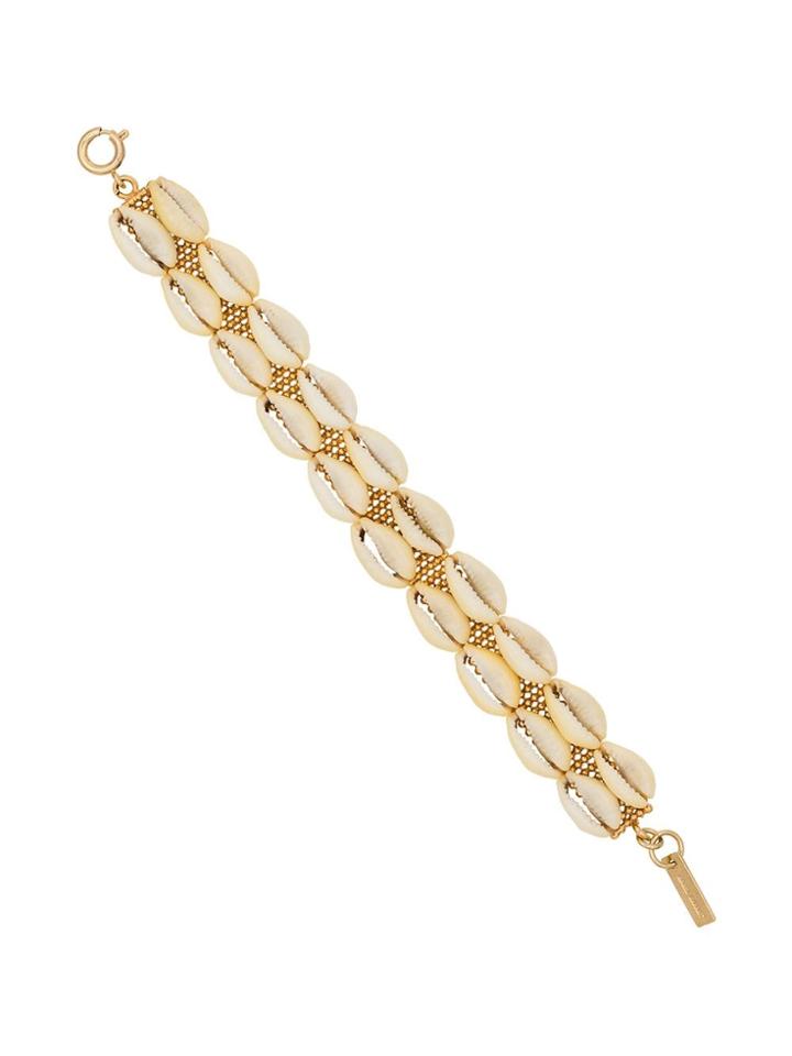 Isabel Marant Neutral Shell Embellished Bracelet - Neutrals