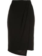 By Malene Birger - Wiss Wrap Pencil Skirt - Women - Polyester/spandex/elastane - L, Black, Polyester/spandex/elastane