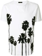 Christian Pellizzari Floral Embroidered T-shirt - White