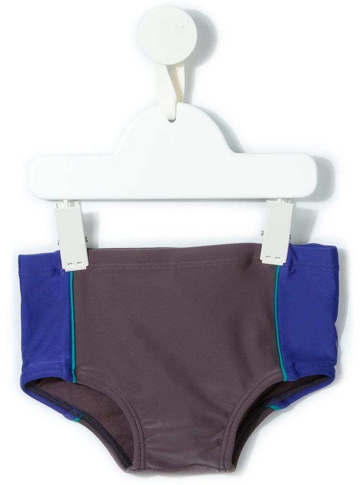 Lygia E Nanny Kids Panelled Swim Trunks, Boy's, Size: 6 Yrs, Grey