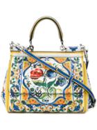 Dolce & Gabbana Small Sicily Tote, Women's, Calf Leather