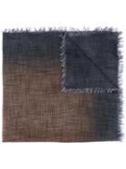 Faliero Sarti Raw Edge Faded Effect Scarf, Women's, Grey, Cashmere/silk