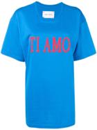 Alberta Ferretti 'ti Amo' Printed T-shirt - Blue