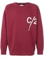 Geo Oversize C2 Sweatshirt - Red