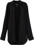 Yang Li Open Front Overshirt - Black