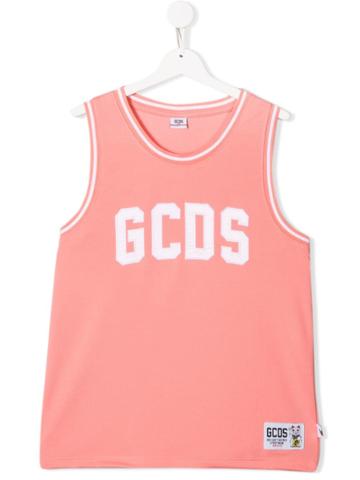 Gcds Kids Logo Tank - Pink