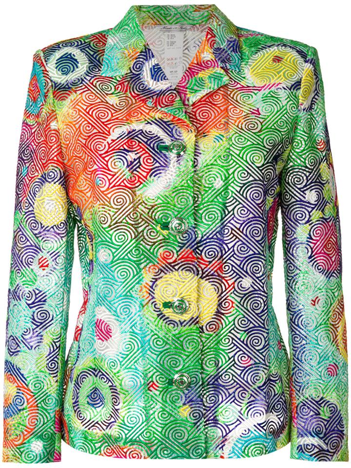 Versace Vintage Cutout Jacket - Multicolour