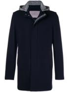 Herno Hooded Straight Fit Jacket - Blue