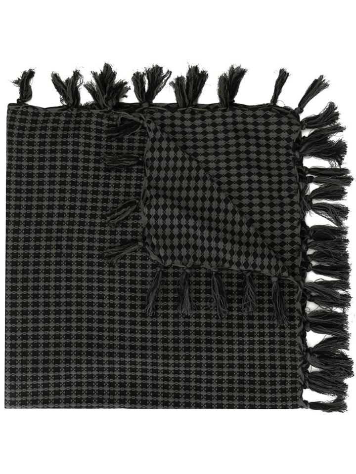 Undercover Tassel Scarf - Black