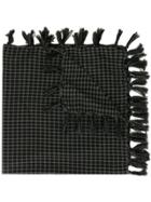 Undercover Tassel Scarf - Black
