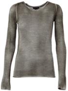 Avant Toi Fitted Sweater, Women's, Size: Medium, Green, Silk/cashmere