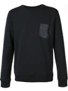 A.p.c. Chest Pocket Sweatshirt, Men's, Size: Medium, Black, Cotton