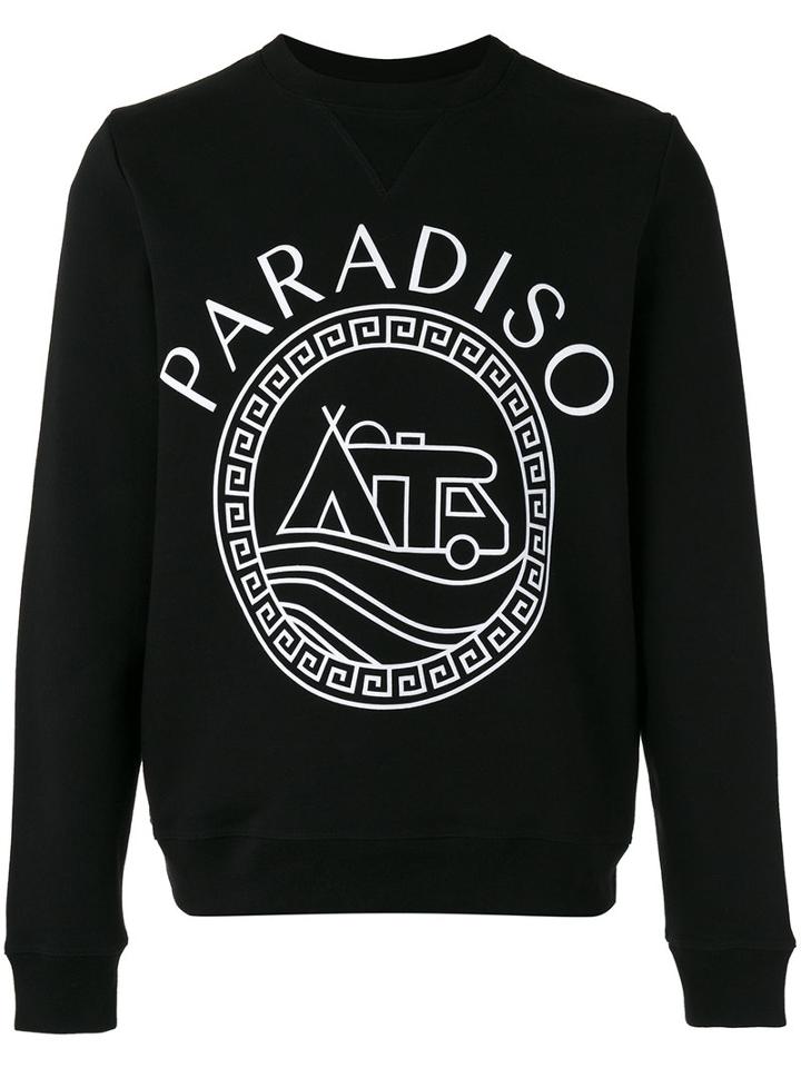A Kind Of Guise 'paradiso' Print Sweatshirt, Men's, Size: Xl, Black, Cotton