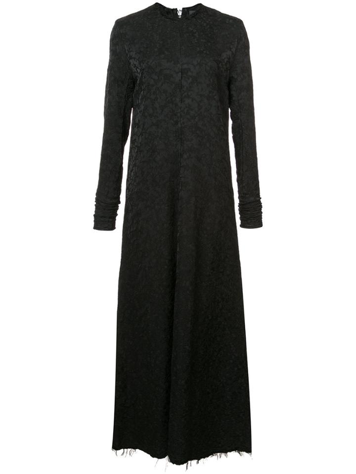 Yang Li Raw Edge Dress - Black