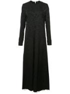 Yang Li Raw Edge Dress - Black