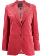 Ps Paul Smith Ribbed Single-breasted Blazer - Pink