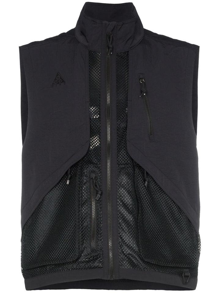 Nike Nrg Agc Zipped Mesh Vest - Black