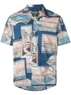 Gitman Vintage Mixed-print Shirt - Blue