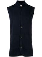 N.peal Milano Waistcoat - Blue