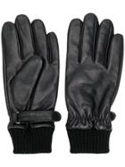 Karl Lagerfeld Touch-strap Gloves - Black