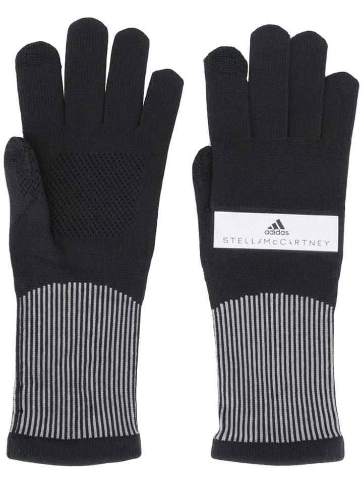 Adidas By Stella Mcmartney Knitted Gloves - Black