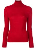 Gucci - Fine Knit Turtleneck - Women - Silk/cashmere/wool - L, Red, Silk/cashmere/wool