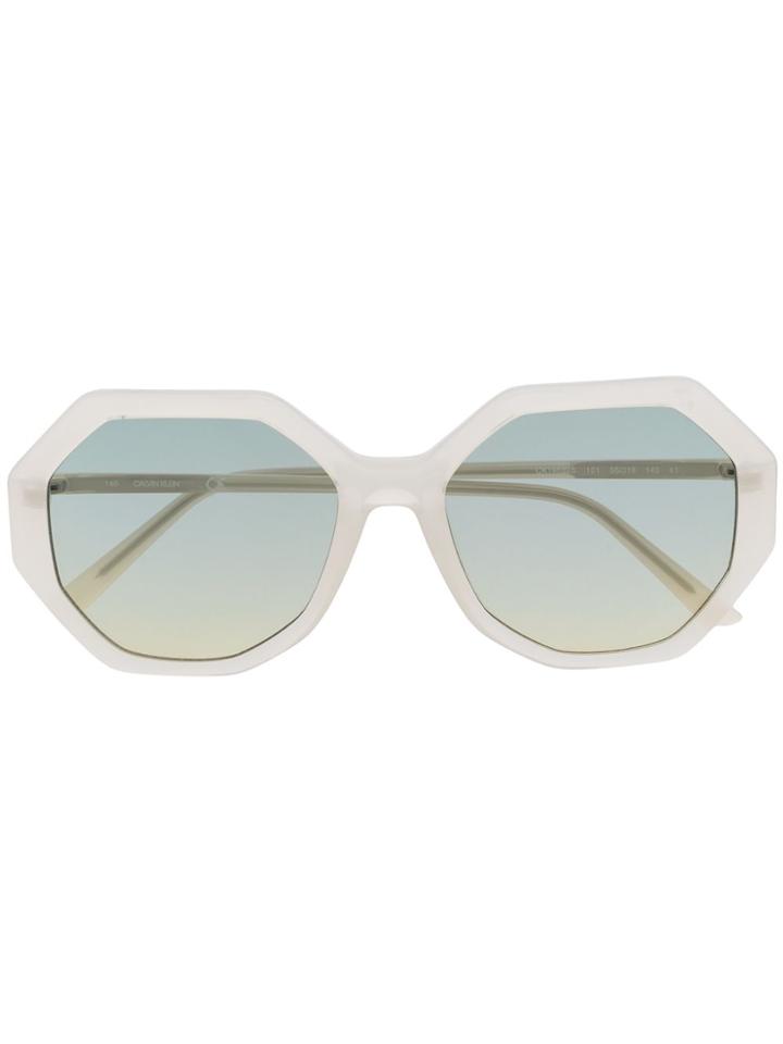 Calvin Klein Oversized Frame Sunglasses - Grey