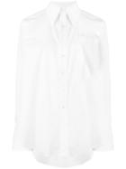 Matthew Adams Dolan Oversized Fit Poplin Shirt - White