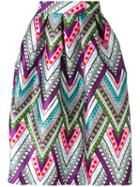 Amuse - Bile Gathered Skirt - Women - Polyester - M, Pink/purple, Polyester