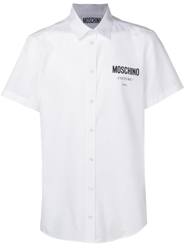 Moschino Logo Print Shirt - White