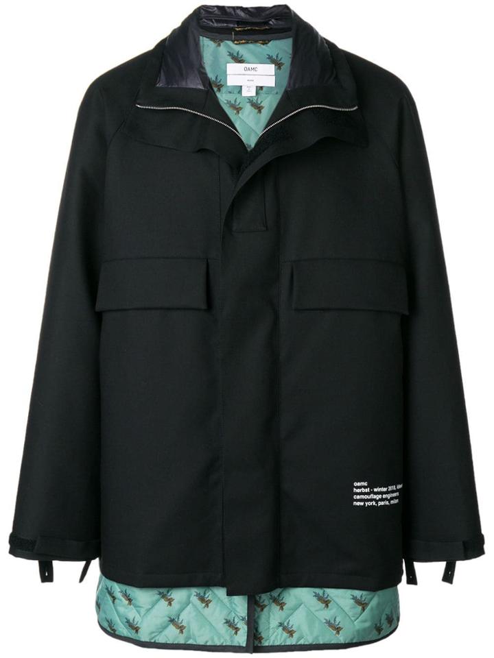 Oamc Layered Padded Coat - Blue