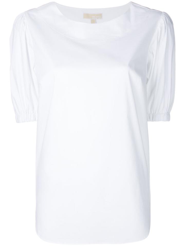 Michael Michael Kors Puff Sleeved Blouse - White