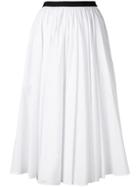 Antonio Marras Contrast Waistband Midi Skirt - White
