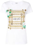 Liu Jo Chain Sequin Studded T-shirt - White