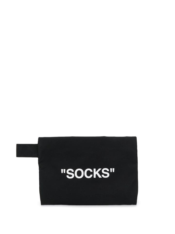 Off-white Socks Pouch - Black