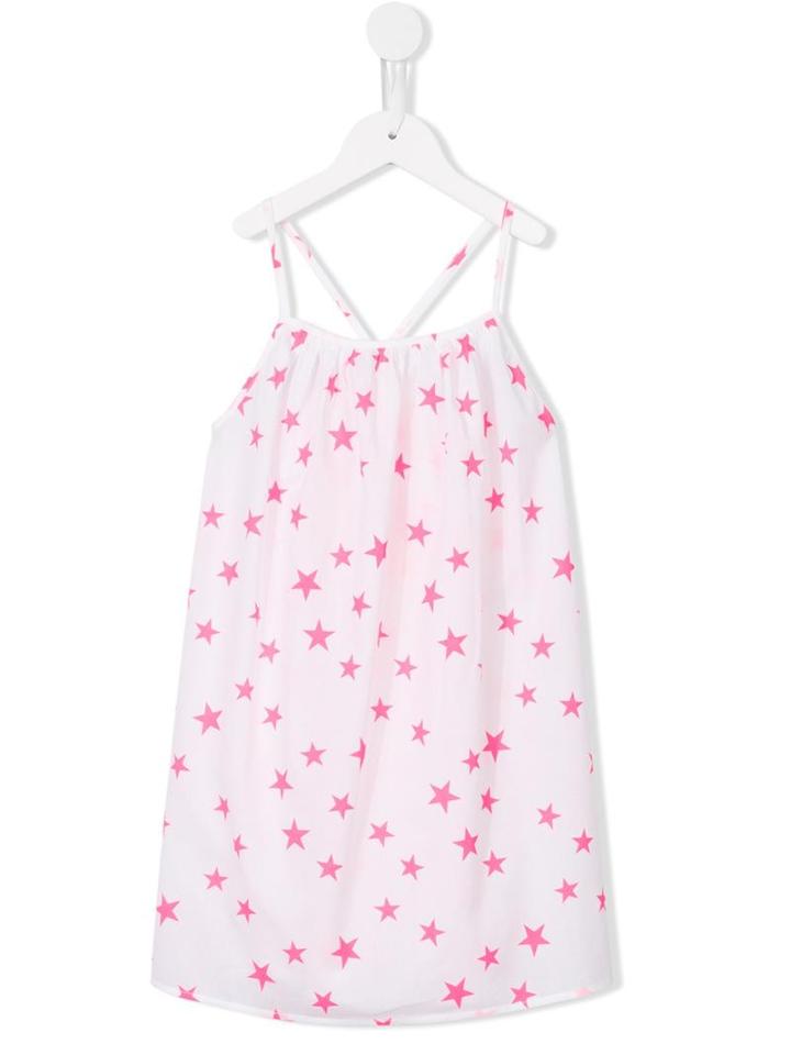Sunuva Star Print Strappy Dress, Girl's, Size: 6 Yrs, White